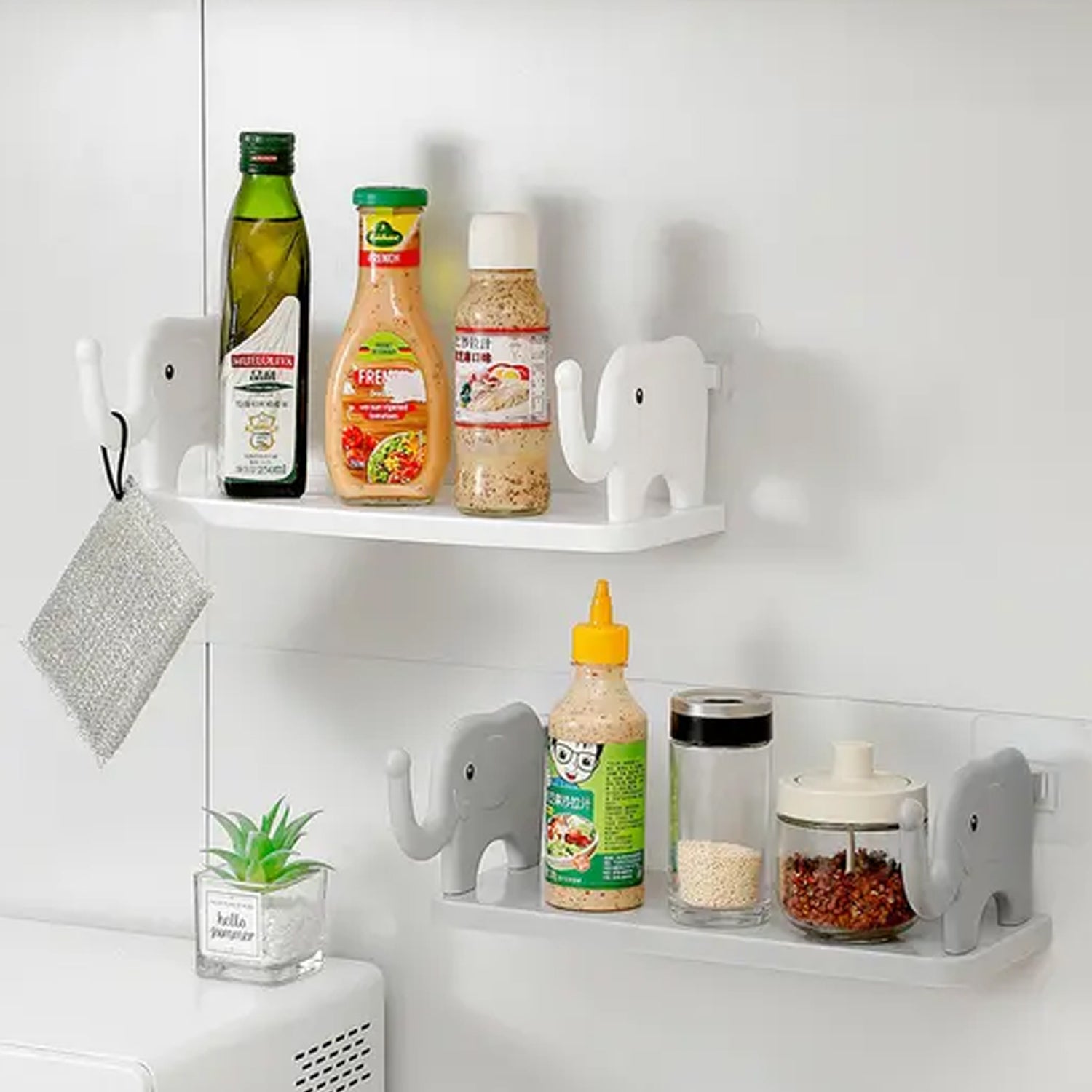 9272 MULTIFUNCTIONAL ELEPHANT SHAPED STORAGE SHELF, NO PUNCHING WALL MOUNTED MINI STORAGE RACK, CREATIVE CUTE ELEPHANT SHELF ORGANIZER FOR KITCHEN BATHROOM BEDROOM STUDY 9272 MULTIFUNCTIONAL ELEPHANT SHAPED STORAGE SHELF, NO PUNCHING WALL MOUNTED MINI STORAGE RACK, CREATIVE CUTE ELEPHANT SHELF ORGANIZER FOR KITCHEN BATHROOM BEDROOM STUDY